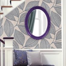Queen Ann Mirror - Glossy Royal Purple