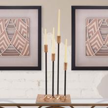 Modern Gold Aluminum Candelabra