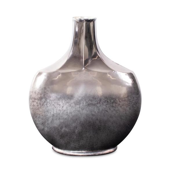 Vinyl Wall Covering Accessories Accessories Advik Polished Silver Vase- Tall