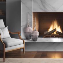 Venetia Ebony Glass Bottle with Aluminium Spired L