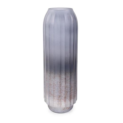  Accessories Accessories Cool Ice Blue Ribbed Cylindrical Vessel