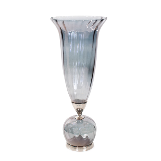  Accessories Accessories Ayers Smoked Glass Trumpet Vase Tall