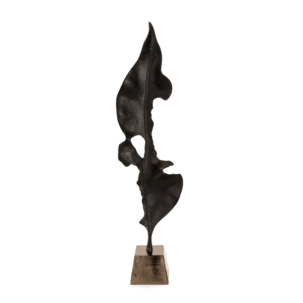 Vinyl Wall Covering Accessories Accessories Black Elemental Leaf Sculpture - Large