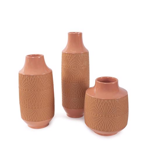  Accessories Accessories Richland Embossed Peach Vase, Medium