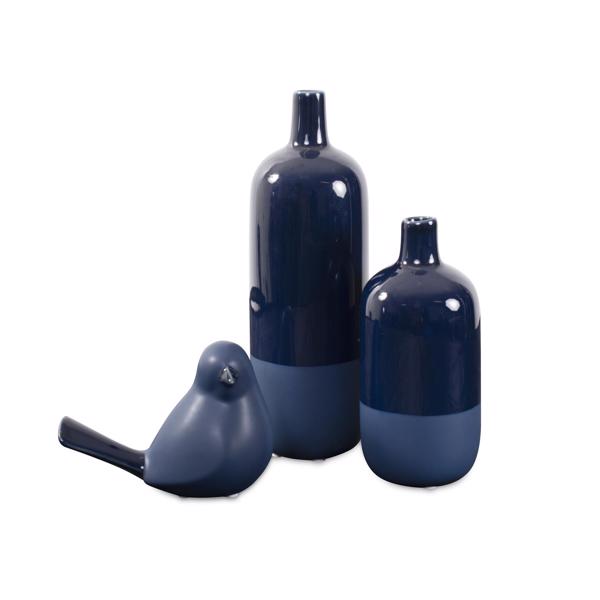 Vinyl Wall Covering Accessories Accessories Delft Blue Vase Set of 2