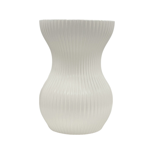  Accessories Accessories White Ribbed Vase Small