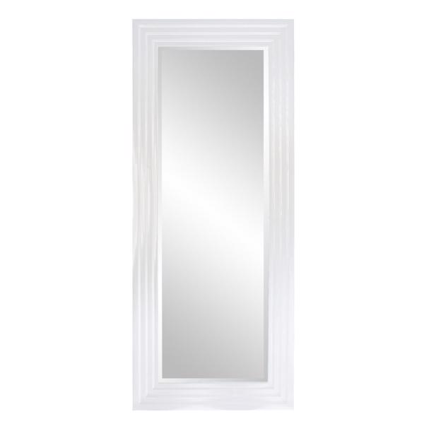 Vinyl Wall Covering Mirrors Mirrors Delano Mirror - Glossy White