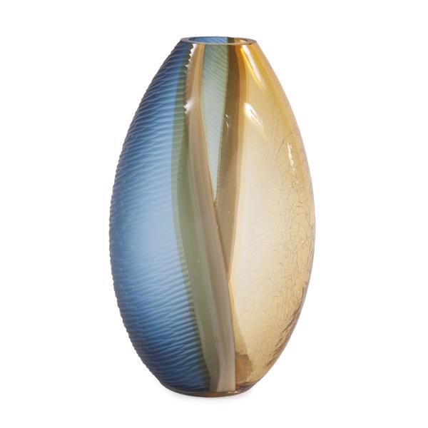 Vinyl Wall Covering Accessories Accessories Mirina Hand Blown Glass Vase, Large