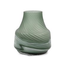 Teal Swirl Vase Small