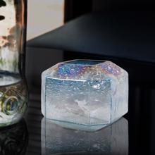 Lonsdale Iridescent Low Glass Vase