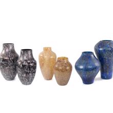 Zynsky Art Glass in Deep Azure Blue, Tall