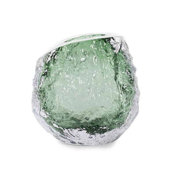 Vinyl Wall Covering Accessories Accessories Emerald Crystalized Glass Vase- Small