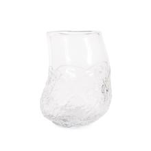 Portage Ice Clear Abstract Glass Vase- Medium