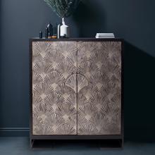 Harlow Tall Cabinet with Inlaid Bone