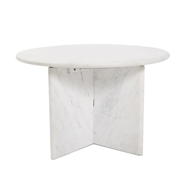 Vinyl Wall Covering Accent Furniture Accent Furniture Amara White Marble Coffee Table