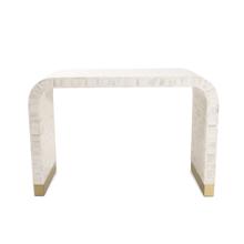 Michelina Inlayed Bone and Brass Console