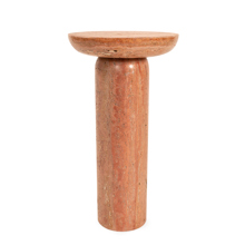 Rampton Side Table Rouge Travertine