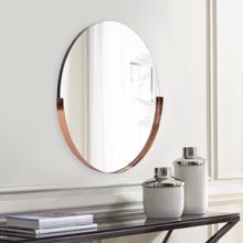 Dante Stainless Steel  Round Rose Gold Mirror