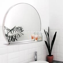 Marion Round Mirror with Shelf