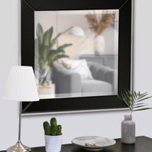 Square Devon Mirror in Black