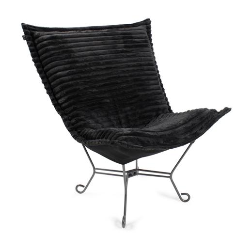  Accent Furniture Accent Furniture Puff Chair Shar Pei Black/Black