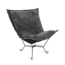 Puff Chair Shar Pei Charcoal/Black