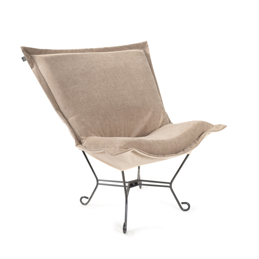  Accent Furniture Accent Furniture Komodo Sand Puff Chair and Frame