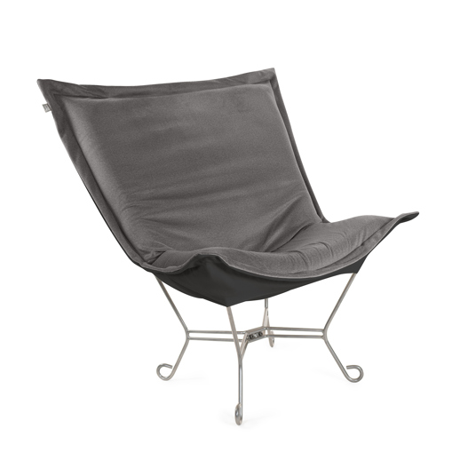  Accent Furniture Accent Furniture Puff Chair Complete Qivuit Gray