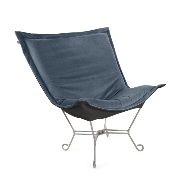 Vinyl Wall Covering Accent Furniture Accent Furniture Puff Chair Complete Qivuit Blue