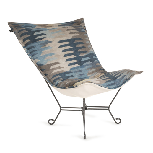  Accent Furniture Accent Furniture Puff Chair Complete Navajo Navy