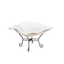 Puff Ottoman  Shar Pei White/Natural