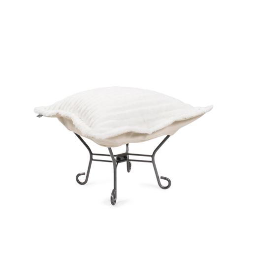  Accent Furniture Accent Furniture Puff Ottoman  Shar Pei White/Natural