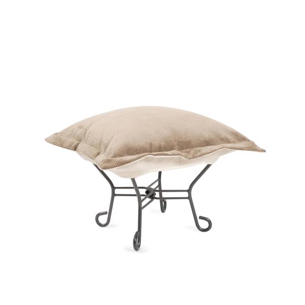 Vinyl Wall Covering Accent Furniture Accent Furniture Puff Ottoman Pana Sand/Natural