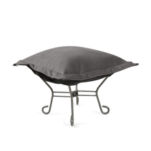 Puff Ottoman Complete Qivuit Gray