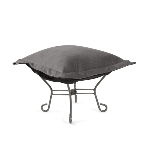  Accent Furniture Accent Furniture Puff Ottoman Complete Qivuit Gray