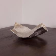 Aluminum Champagne Silver Hammered Small Bowl