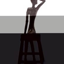 Sitting Beauty Aluminum Sculpture