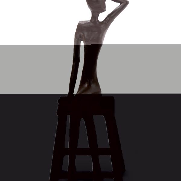 Vinyl Wall Covering Accessories Accessories Sitting Beauty Aluminum Sculpture