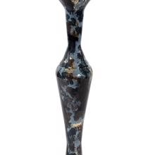 Oceanique Flared Iron Vase, Tall
