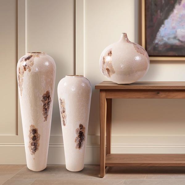 Vinyl Wall Covering Accessories Accessories Petrini Tuscan Large Torpedo Iron Vase