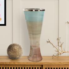 Capri Stripe Flared Glass Vase, Large