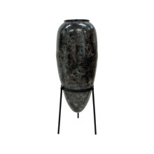 Lakota Iron Vase With Stand - Large