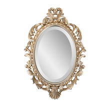 French D' Amboise Collection of Silver Petite Mirrors- Oval