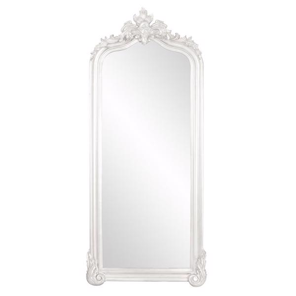 Vinyl Wall Covering Mirrors Mirrors Tudor Mirror - Glossy White