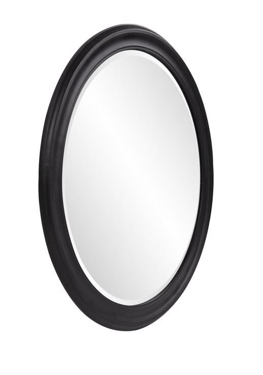  Mirrors Mirrors George Matte Black Round Mirror