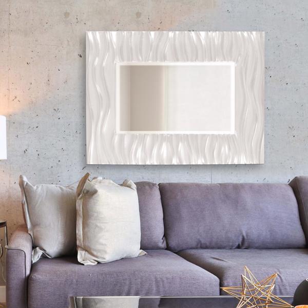 Vinyl Wall Covering Mirrors Mirrors Zenith Mirror - Glossy White