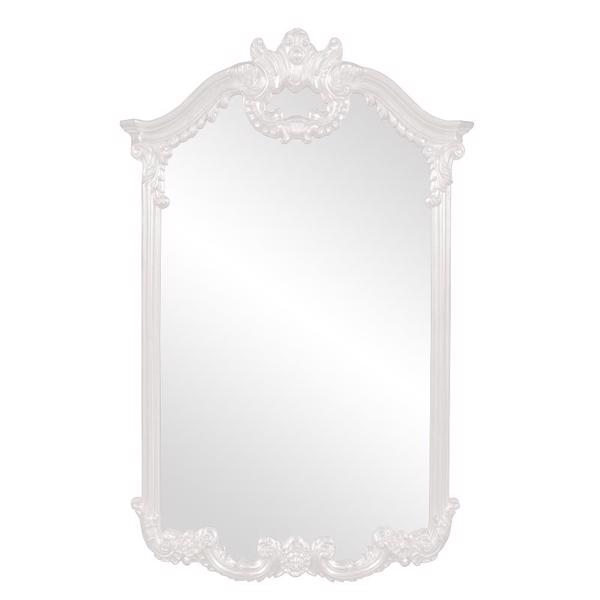 Vinyl Wall Covering Mirrors Mirrors Roman Mirror - Glossy White