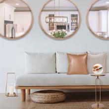 Johann Round Beveled Mirror