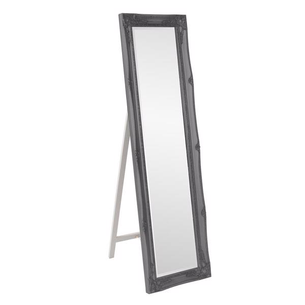Vinyl Wall Covering Mirrors Mirrors Queen Ann Mirror - Glossy Charcoal