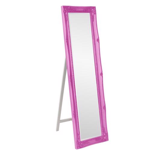  Mirrors Mirrors Queen Ann Mirror - Glossy Hot Pink